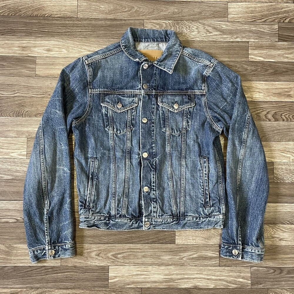 Vintage Abercrombie & Fitch Denim Jacket Women’s Medium Dark Wash SArtex Trucker